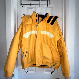 Men’s Bonfire Snowboarding Jacket, Silver Series, Size Medium, Bright Yellow